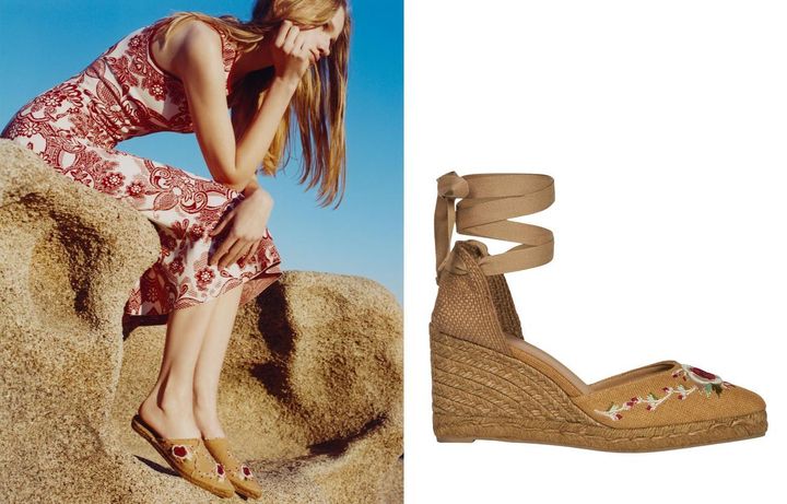画像: 右｜ミュール￥60,500、左｜ウェッジソールサンダル[ヒール高8cm]￥70,400 出典：エトロ
