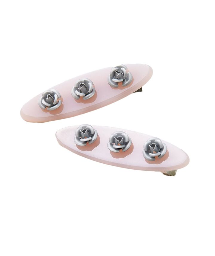 ゴールディ フラワーモチーフヘアアクセ