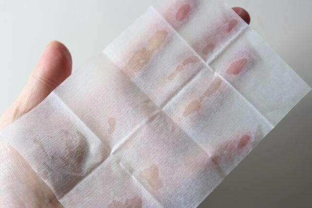 ダイソー 除菌ができるウェットティッシュ サイズ感 広げたとき