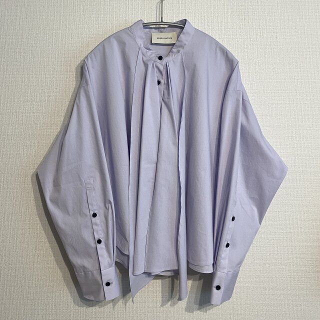 AEWEN MATOPH スカーフバンドカラーブラウス ライラック