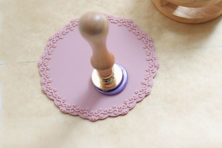 スタンプを押す