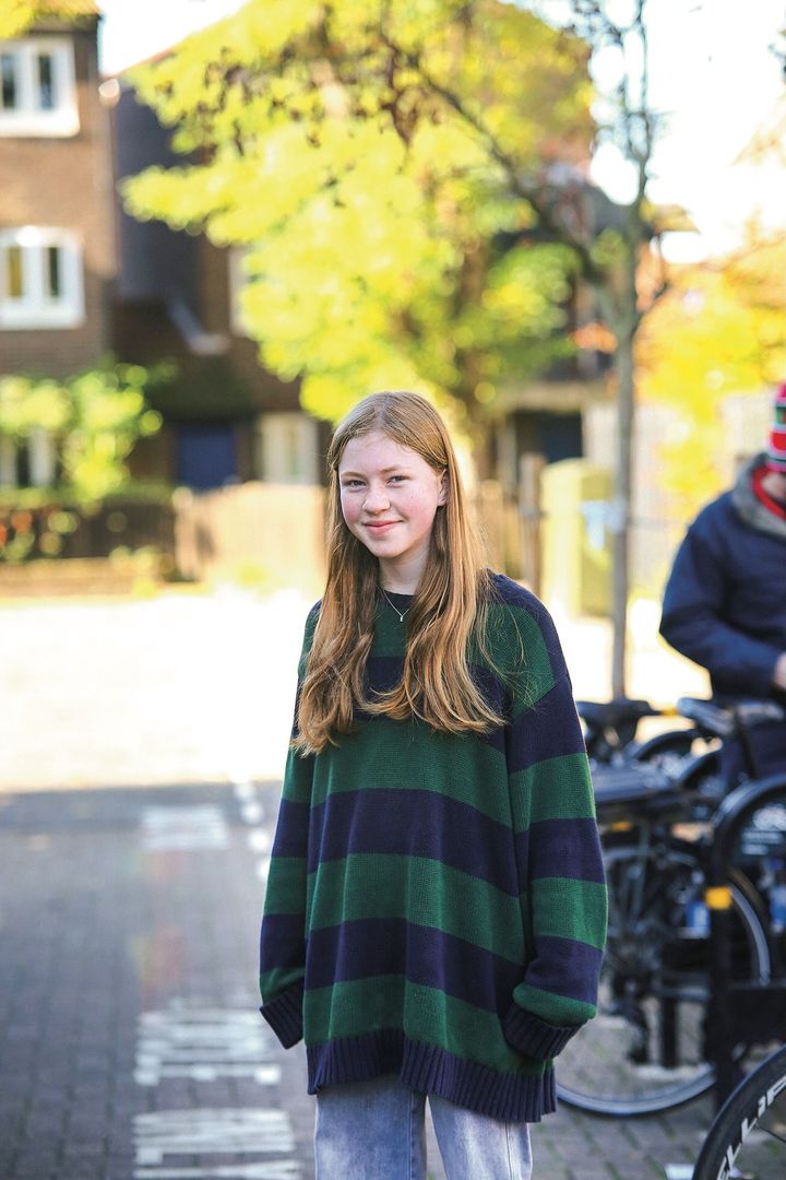 印象が全然違う！太いピッチのボーダーニットはオーバーサイズが◎