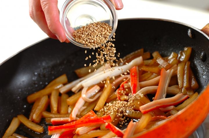 大根のオイスター炒めの作り方2