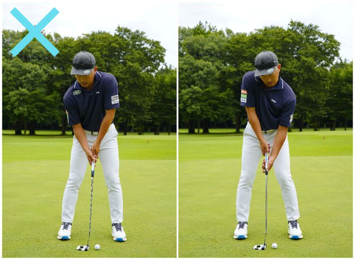 “前腕”でグリップを隠すとストロークが安定する！パター上達ならこのレッスン