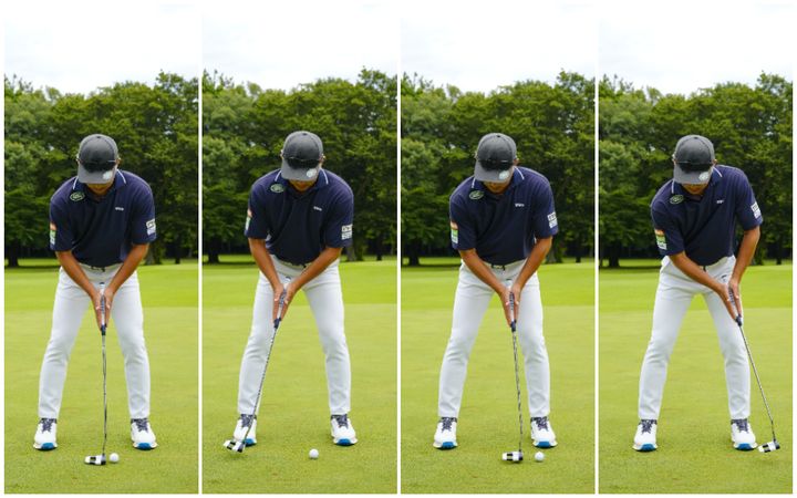 “前腕”でグリップを隠すとストロークが安定する！パター上達ならこのレッスン