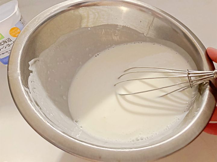 空気を入れるように混ぜる