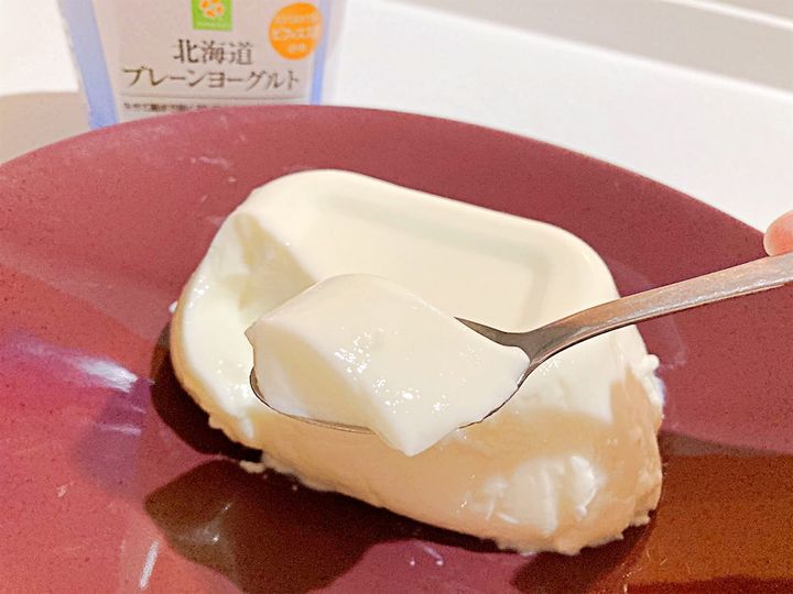 ヨーグルトムースの断面