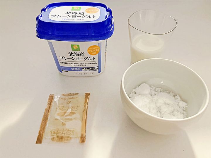 ヨーグルトムースの材料