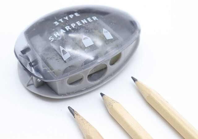 3TYPE鉛筆削りニュアンスカラー 3種類の削り方