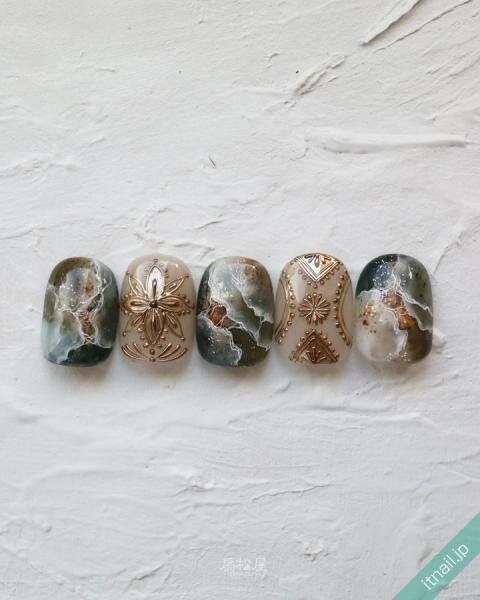 扇松屋が投稿したネイルデザイン [photoid:I0130287] via Itnail Design (747162)