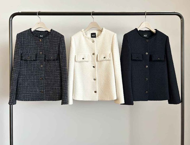 画像: 【PLST】ツイードペプラムジャケット各¥24,000 www.plst.com