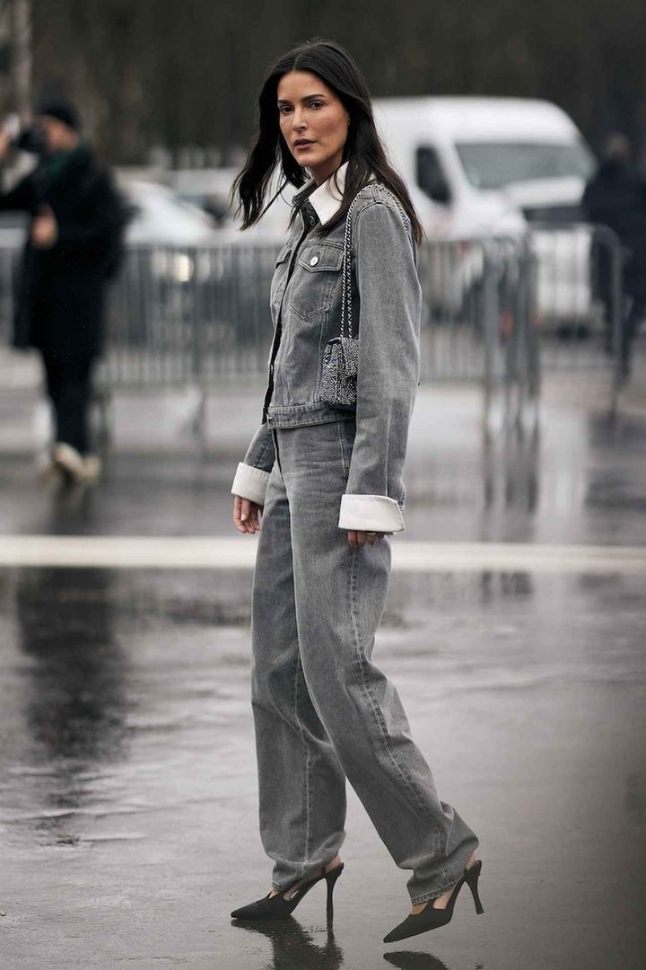 画像: デニムONデニムをハンサムに見せて