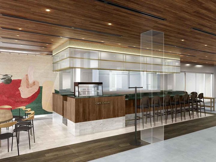 画像: ブランド初となる【カフェ キャバン】の内観。 出典：「CABaN FUKUOKA」特設サイト