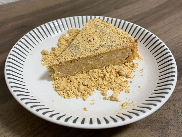 完成したチーズケーキ（JA全農米穀部の公式Xアカウントより）