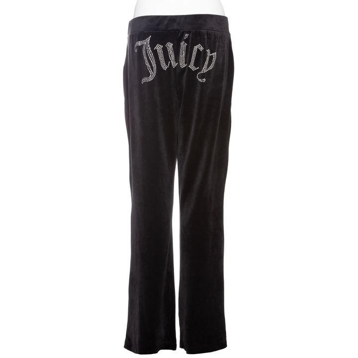 ジューシークチュールのラインストーン付きジョギングパンツ。