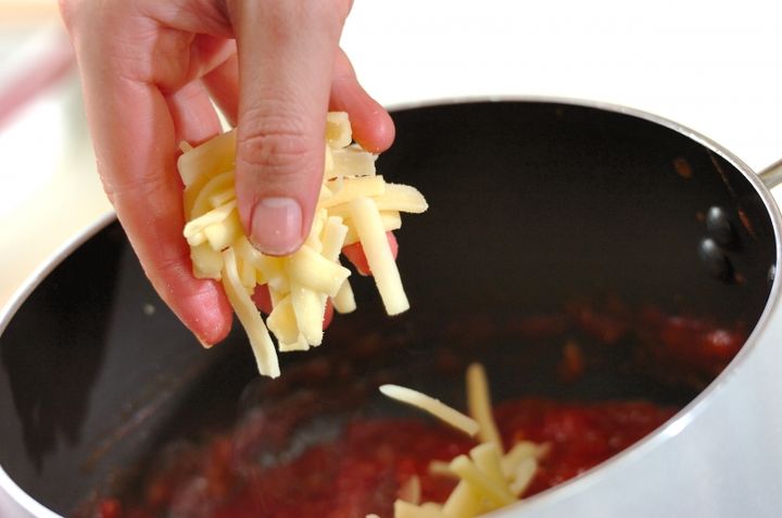 ハンバーグのトマトチーズがけの作り方6