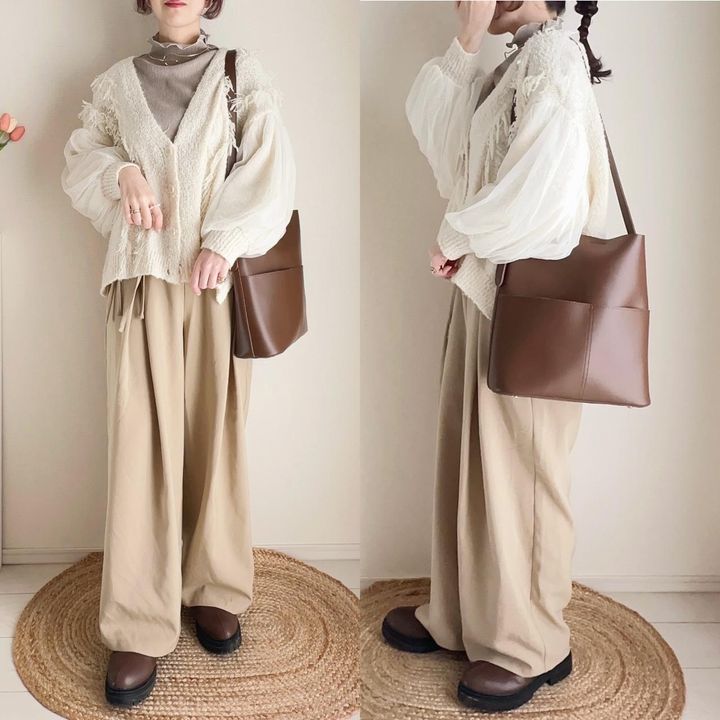 画像: 差し色ブラウン