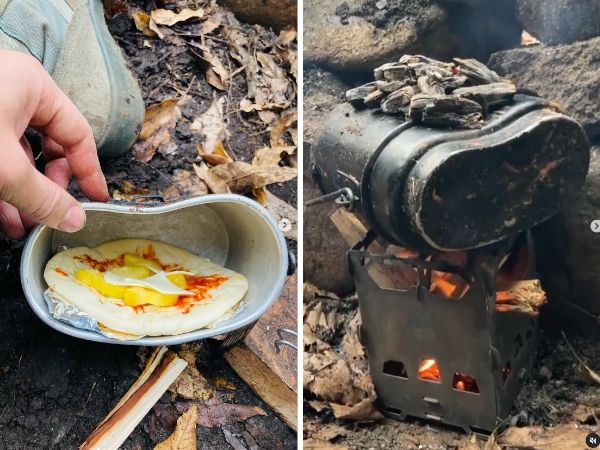 「目から鱗の技」オーブン必要なし！飯盒だけでピザが焼ける画期的なアイディアとは？