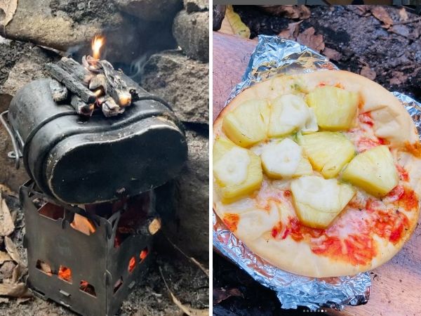 「目から鱗の技」オーブン必要なし！飯盒だけでピザが焼ける画期的なアイディアとは？