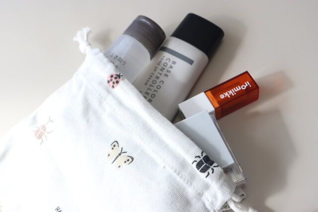 ダイソー 巾着袋（虫柄） 使用例