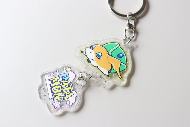 ダイソーのデジモンアドベンチャー 連結アクリルキーホルダーのパタモン