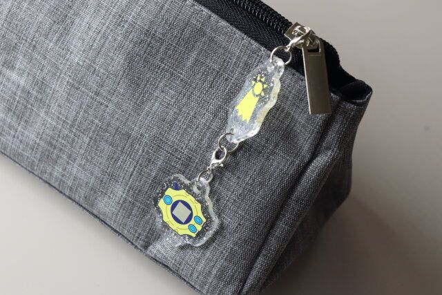 ダイソーのデジモンアドベンチャー 連結アクリルキーホルダーの使用例1