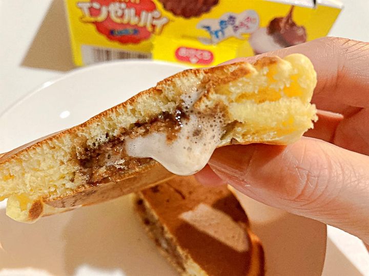エンゼルパイホットケーキの断面