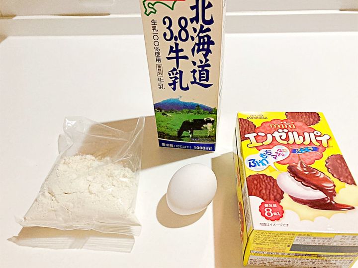 エンゼルパイホットケーキの材料