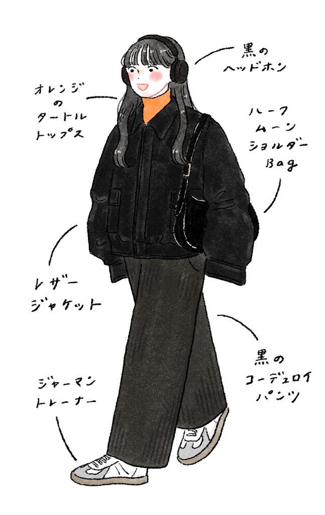 黒アイテムコーデ【FUDGENA:aya.mの街で見かけたおしゃれさん vol.34】