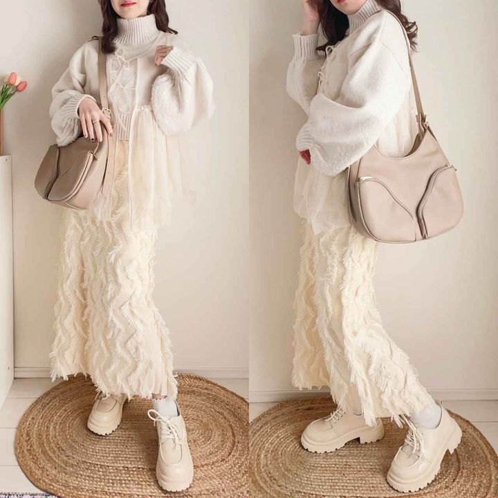 画像: オールホワイトコーデ