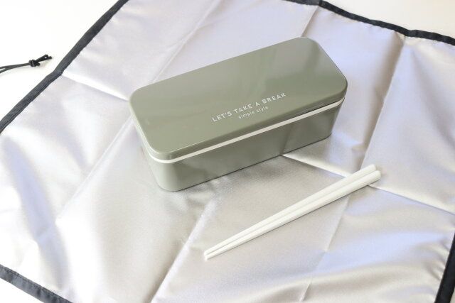 セリア 洗えるランチクロスゴムバンド付 使用例 ランチクロス