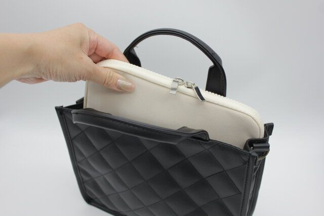 ペンケース（ペンホルダー付、2ポケット） コンパクト