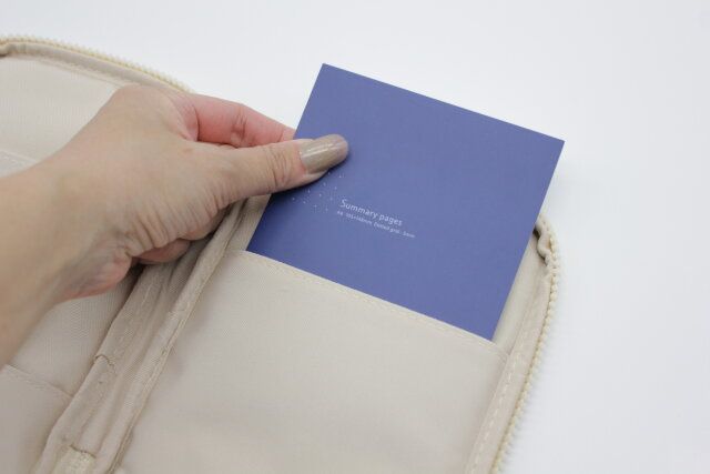 ペンケース（ペンホルダー付、2ポケット） 大ポケット