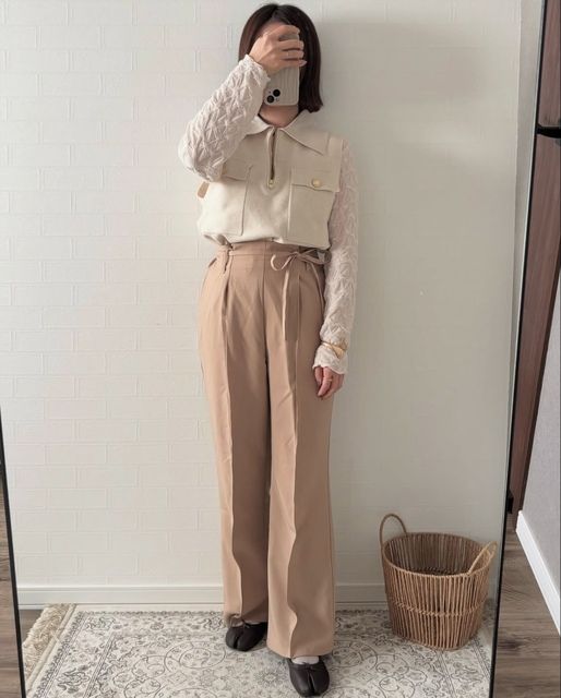 しまむらのハーフジップベスト8