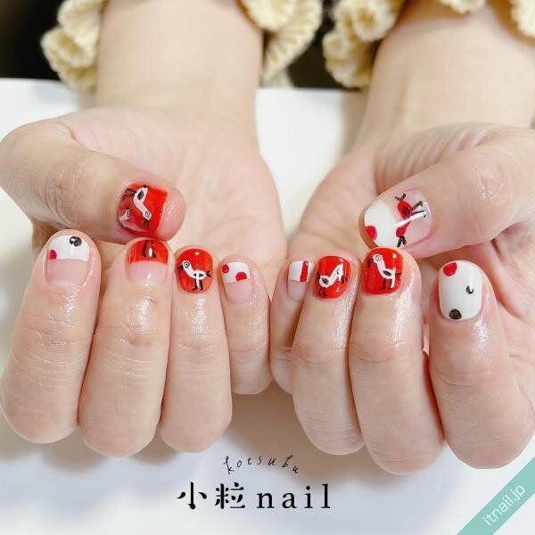 小粒nailが投稿したネイルデザイン [photoid:I0123455] via Itnail Design (747222)