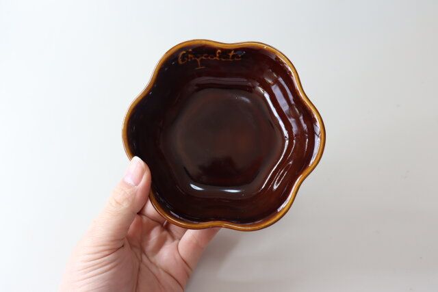 THREEPPY スリーピー 浅ボウル（チョコレート、13cm）