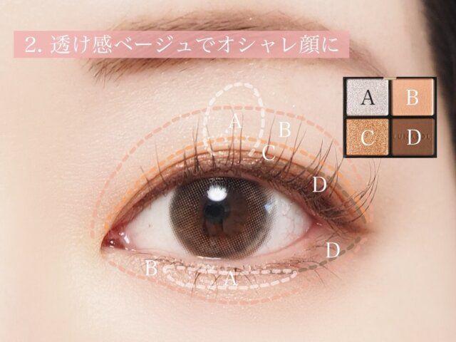 透け感ベージュでオシャレ顔に 解説