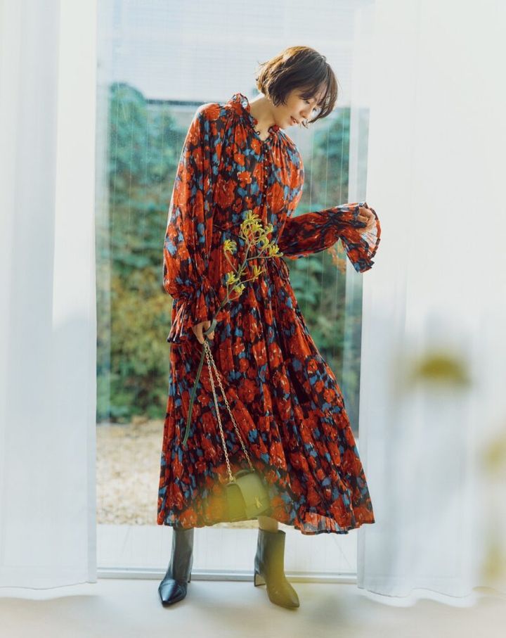 ヴェルニカの花柄ワンピース