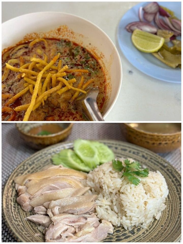 タイ・チェンマイ旅行 カオソーイとカオマンガイ