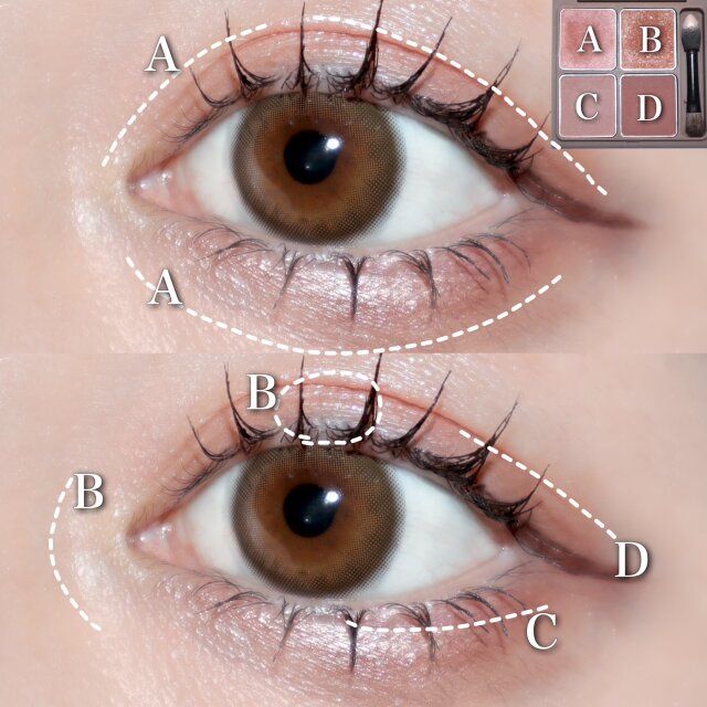 アイシャドウ 塗り方