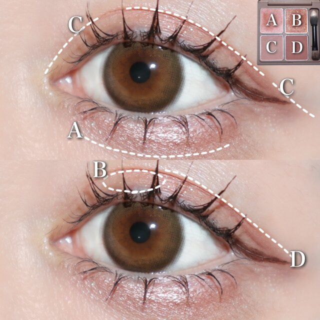 アイシャドウ 塗り方