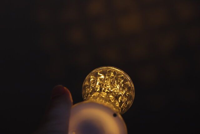 セリア クリスタルランプ 光り方 模様