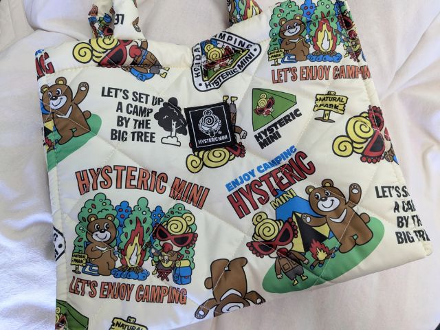 バッグ柄・キャンプ