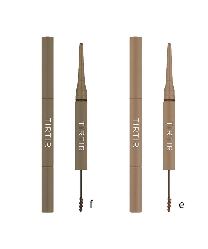 スキニーブロウペンシル＆ブロウマスカラ 02 ASH OLIVE、同 04 ASH BRONDE 各 ¥1,870（共にTIRTIR JAPAN）