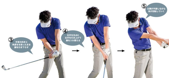 「腕を入れ替えて…」正しい手の使い方でアイアンショットが上達する！