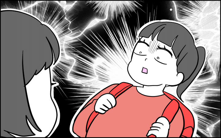 バッサリと短くなったみーちゃんに驚いた長女