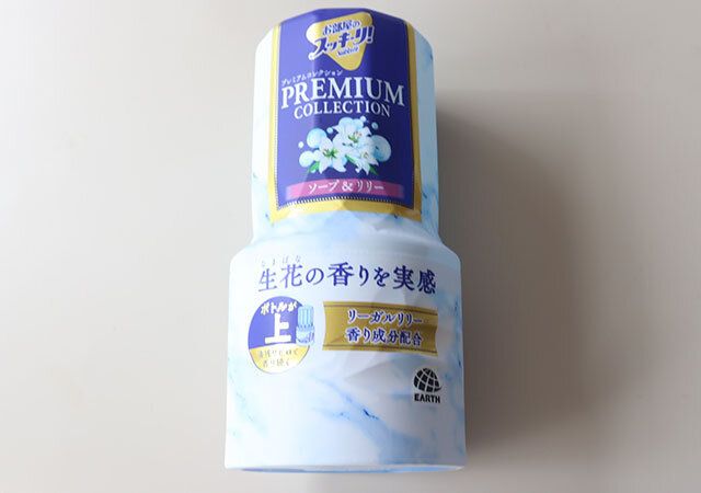 ダイソーのお部屋のスッキーリ！Sukki-ri！ プレミアムコレクション ソープ&リリーの香りのパッケージ