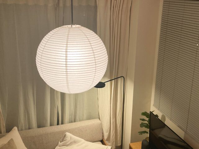 ペーパーシェード 夜 ライトアップ