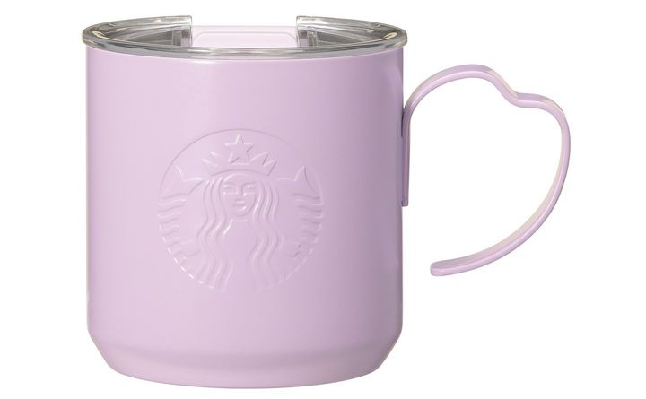 「SAKURA2025ステンレスマグペタル ハンドルパープル」355ml 4000円