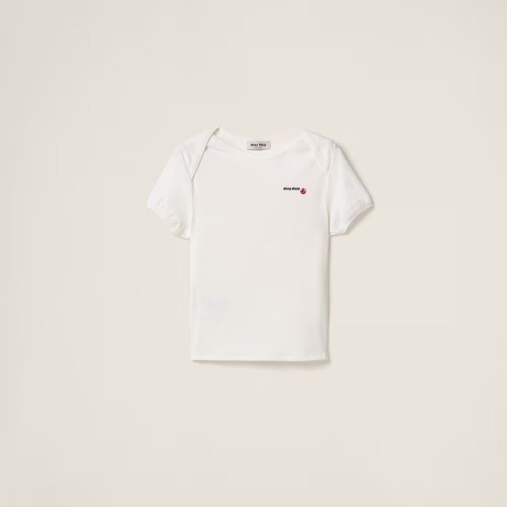 MIUMIUスリムTシャツ